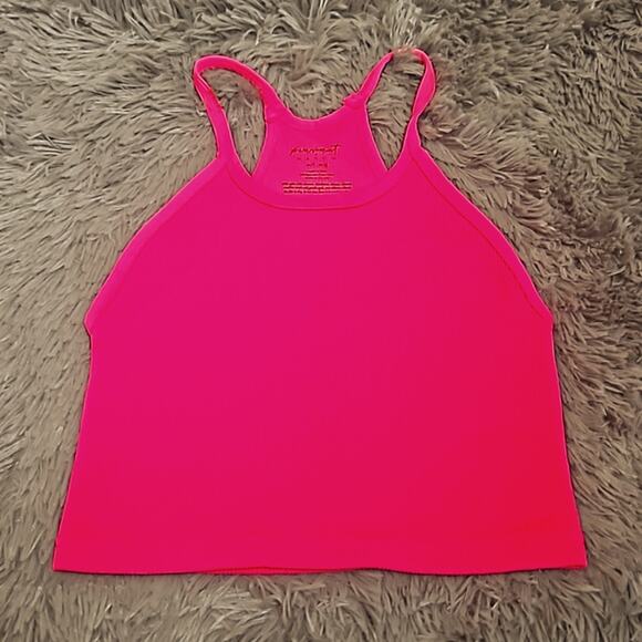 NWOT Maternity Free People Movement x Hatch Happiness Runs Crop M/L Bright Pink - Picture 2 of 8